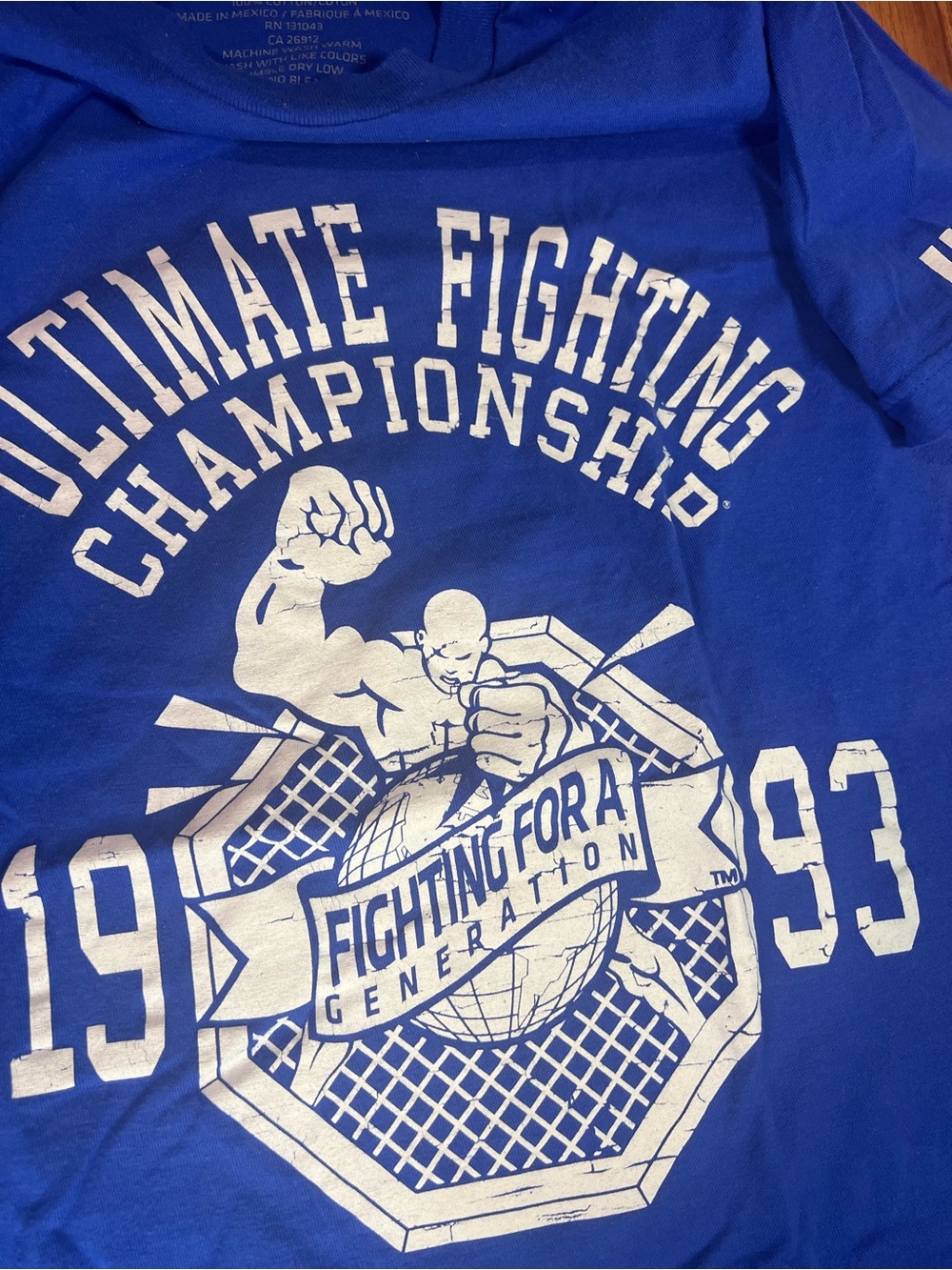 UFC Blue Graphic Logo Tee